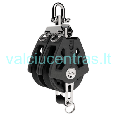 LEWMAR dvigubas blokas su kilpa ir šekeliu 50-72mm